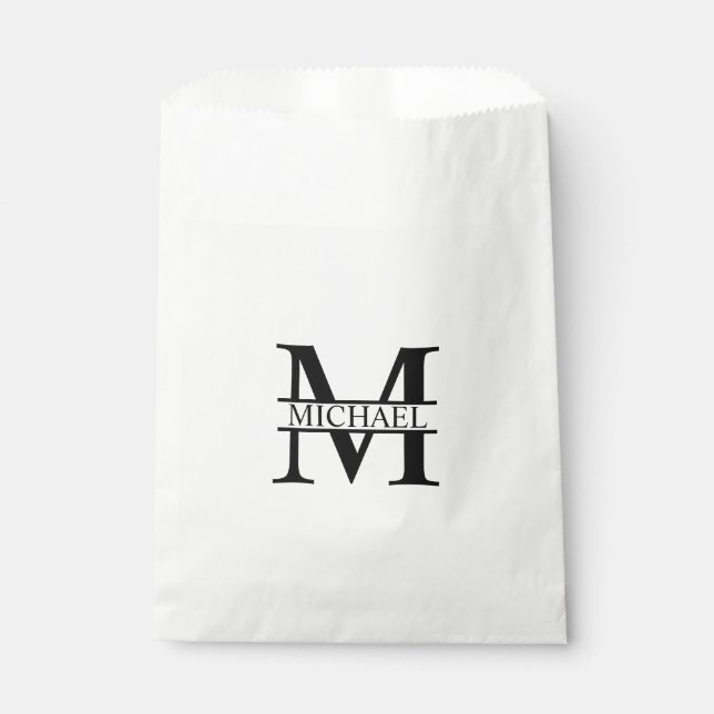Personalised Monogram and Name Favour Bags (Front)