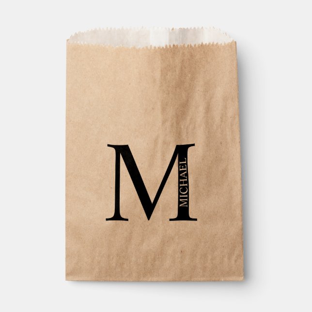 Personalised Monogram and Name Favour Bags (Front)