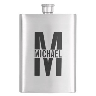 Personalised Monogram and Name Flask