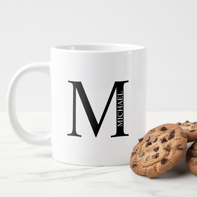 Personalised Monogram and Name Giant Coffee Mug (Creator Uploaded)