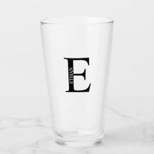 Personalised Monogram and Name Glass