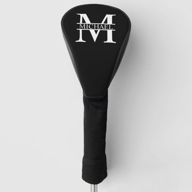 Personalised Monogram and Name Golf Head Cover (Front)