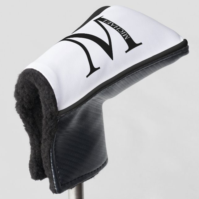Personalised Monogram and Name Golf Head Cover (3/4 Front)