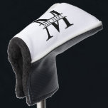 Personalised Monogram and Name Golf Head Cover<br><div class="desc">Personalised Monogram and Name Gifts
featuring personalised monogram in classic serif font style with box of name in the middle of monogram.

Perfect as father's day gifts for dad,  gifts for grandfather,  husband and more.</div>