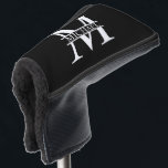 Personalised Monogram and Name Golf Head Cover<br><div class="desc">Personalised Monogram and Name Gifts
featuring personalised monogram in classic serif font style with box of name in the middle of monogram.

Perfect as father's day gifts for dad,  gifts for grandfather,  husband and more.</div>