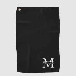 Personalised Monogram and Name Golf Towel