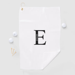 Personalised Monogram and Name Golf Towel