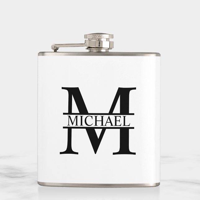Personalised Monogram and Name Hip Flask (Creator Uploaded)
