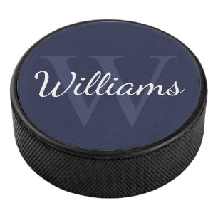 Personalised Monogram and Name Hockey Puck