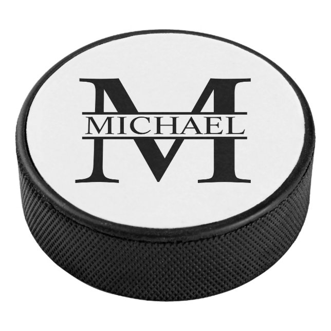 Personalised Monogram and Name Hockey Puck (3/4)