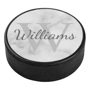 Personalised Monogram and Name Hockey Puck