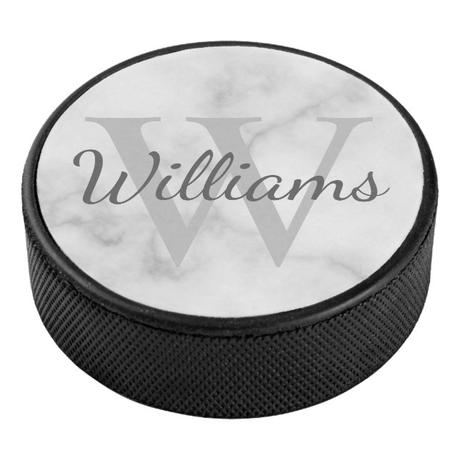 Personalised Monogram and Name Hockey Puck (3/4)