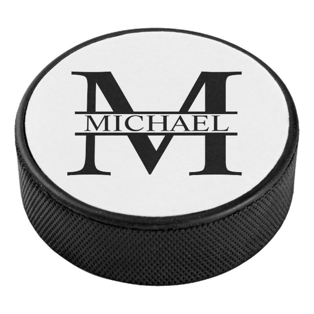 Personalised Monogram and Name Hockey Puck (3/4)