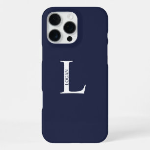 Personalised Monogram and Name iPhone 16 Pro Max Case