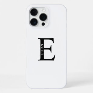 Personalised Monogram and Name iPhone 16 Pro Max Case