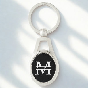 Personalised Monogram and Name Key Ring
