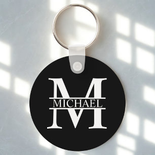 Personalised Monogram and Name Key Ring