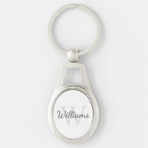 Personalised Monogram and Name Key Ring