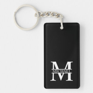Personalised Monogram and Name Key Ring