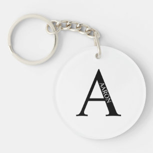 Personalised Monogram and Name Keychain