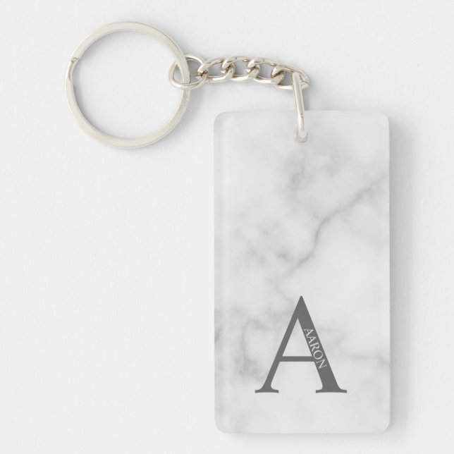 Personalised Monogram and Name Keychain (Front)