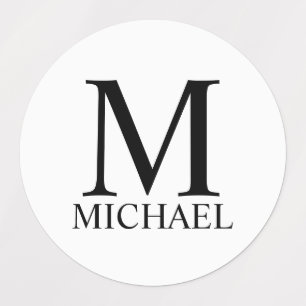 Personalised Monogram and Name  Labels