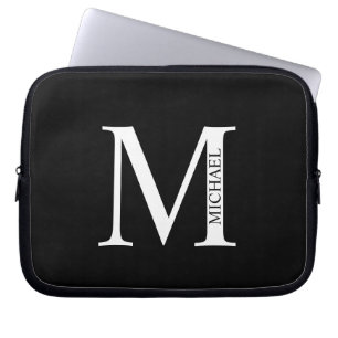 Personalised Monogram and Name Laptop Sleeve