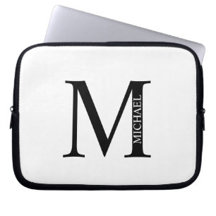 Personalised Monogram and Name Laptop Sleeve