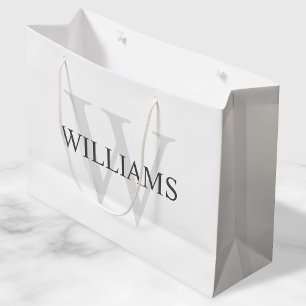 Personalised Monogram and Name Large Gift Bag