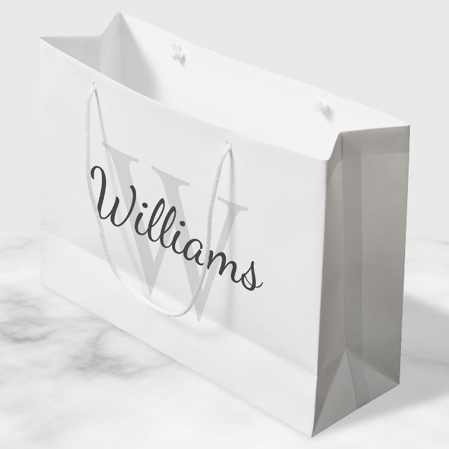 Personalised Monogram and Name Large Gift Bag (Creator Uploaded)