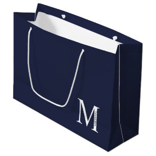 Personalised Monogram and Name Large Gift Bag