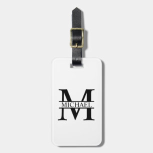 Personalised Monogram and Name Luggage Tag