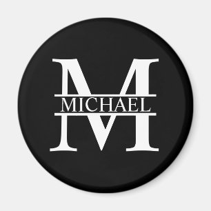 Personalised Monogram and Name Magnet