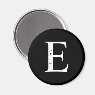 Personalised Monogram and Name Magnet