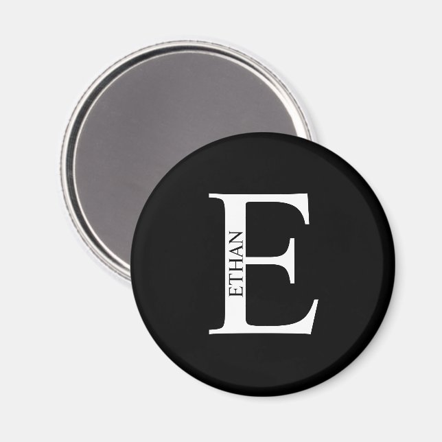 Personalised Monogram and Name Magnet (Front/Back)