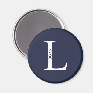 Personalised Monogram and Name Magnet