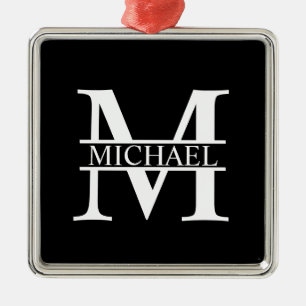 Personalised Monogram and Name Metal Tree Decoration