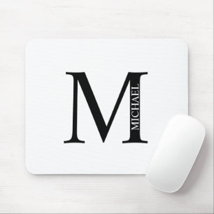 Personalised Monogram and Name Mouse Pad