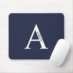 Personalised Monogram and Name Mouse Pad