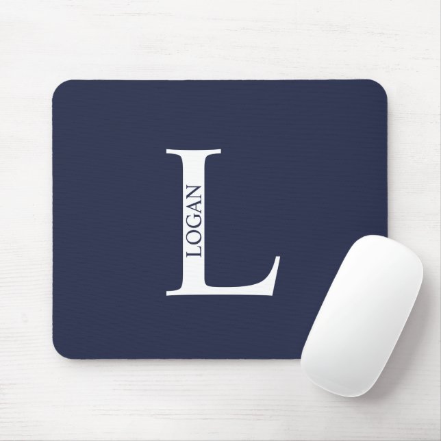 Personalised Monogram and Name Mouse Pad (With Mouse)