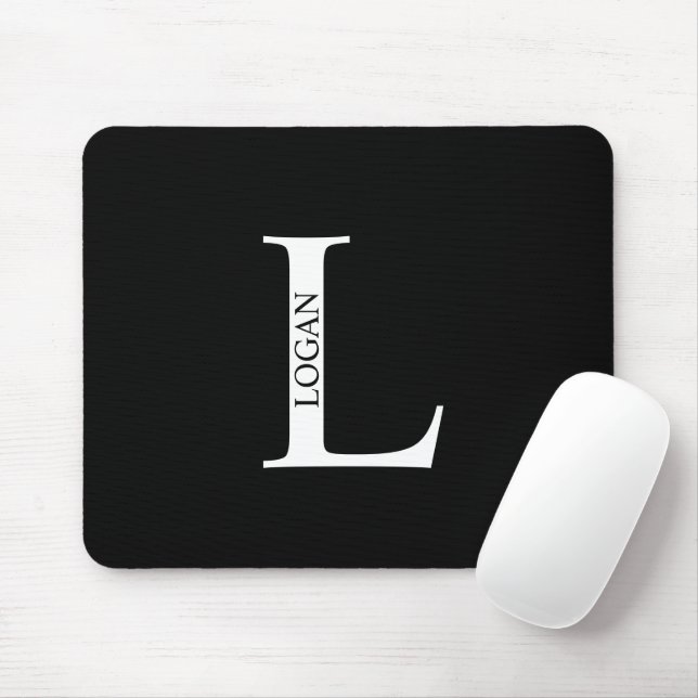 Personalised Monogram and Name Mouse Pad (With Mouse)