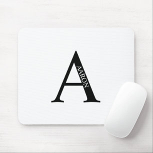 Personalised Monogram and Name Mouse Pad