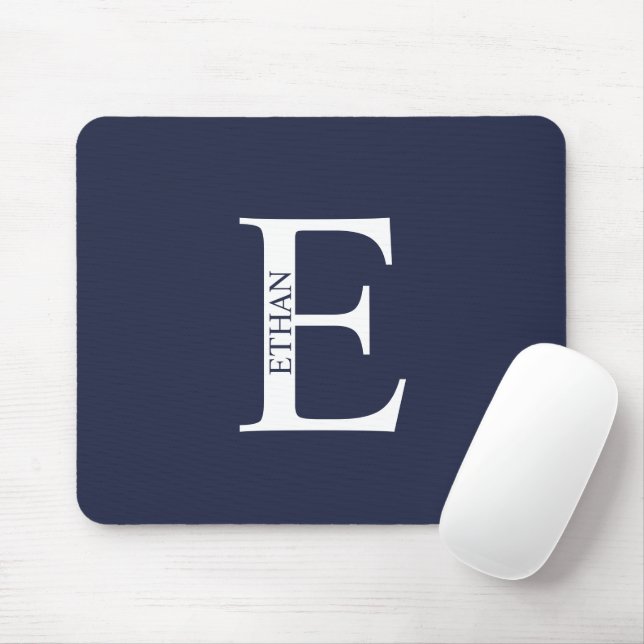 Personalised Monogram and Name Mouse Pad (With Mouse)