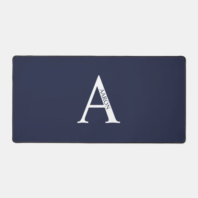 Personalised Monogram and Name Mouse Pad (Front)