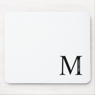 Personalised Monogram and Name Mouse Pad