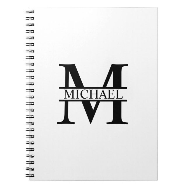 Personalised Monogram and Name Notebook (Front)