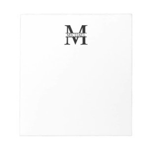 Personalised Monogram and Name Notepad
