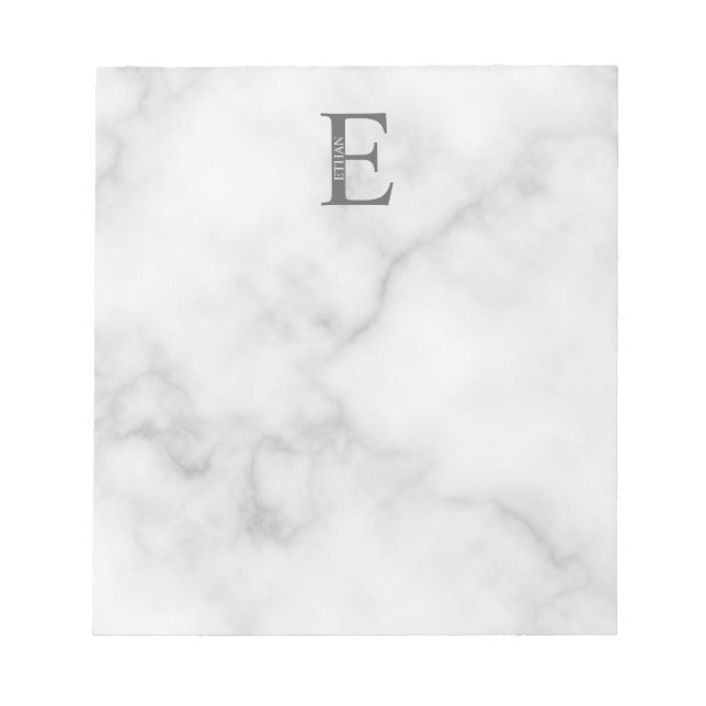 Personalised Monogram and Name Notepad (Front)