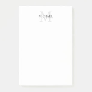 Personalised Monogram and Name Notepad