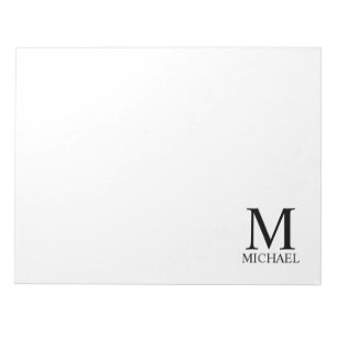 Personalised Monogram and Name Notepad